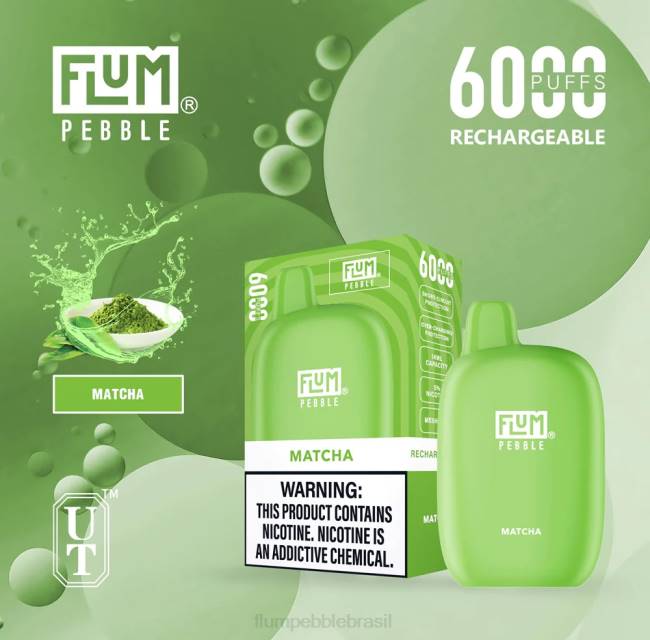 FLUM PEBBLES 6.000 baforadas matchá 828A54 | FLUM PEBBLE FLAVORS