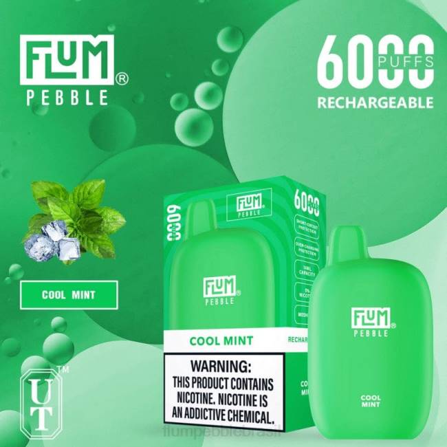 FLUM PEBBLES 6.000 baforadas menta refrescante 828A24 | FLUM PEBBLE FLAVORS